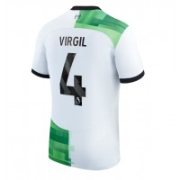 Fotballdrakt Herre Liverpool Virgil van Dijk #4 Bortedrakt 2023-24 Kortermet